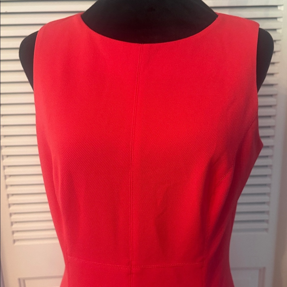 American Living Sleeveless Red Fit-and-Flare Mini Dress - Picture 3 of 6